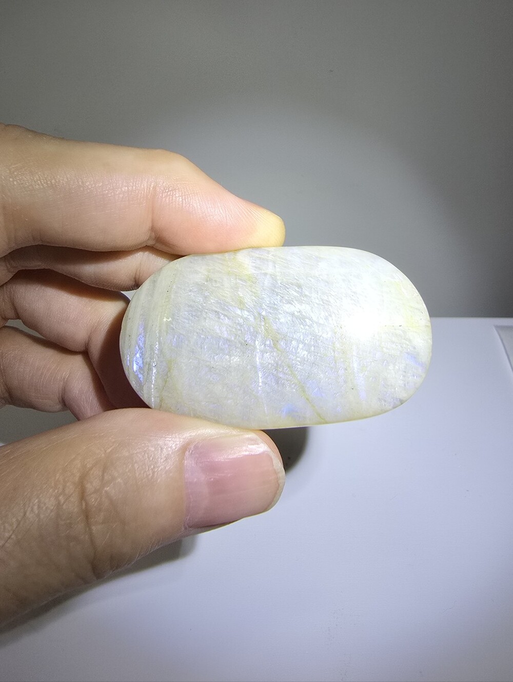 Moonstone Crystal Palmstone #I
